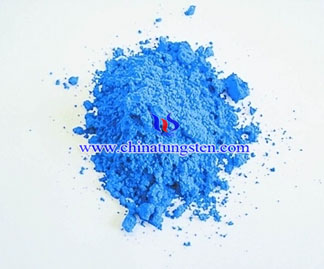 blauw wolfraamoxide kleurenbeeld