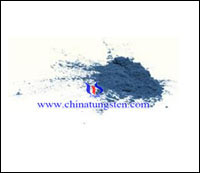 blauwe wolfraamoxide foto