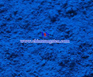 imagem de óxido de tungstênio azul